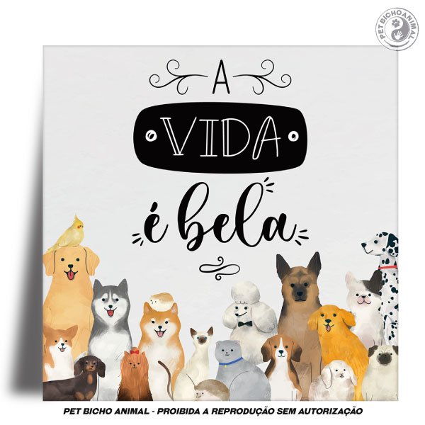 Azulejo Decorativo - A Vida é Bela 2