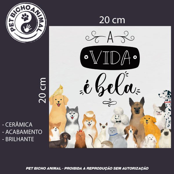 Azulejo Decorativo - A Vida é Bela 3