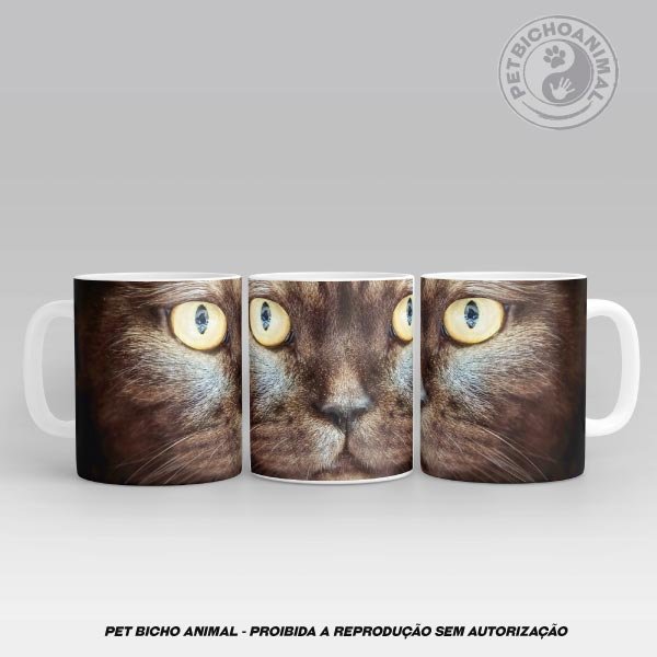 Caneca Cara de Gato Preto 1
