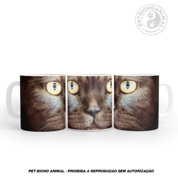 Caneca Cara de Gato Preto 2