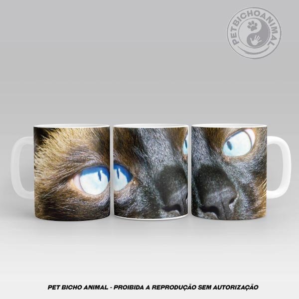 Caneca Cara de Gato Siamês 1