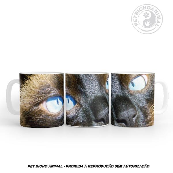 Caneca Cara de Gato Siamês 2