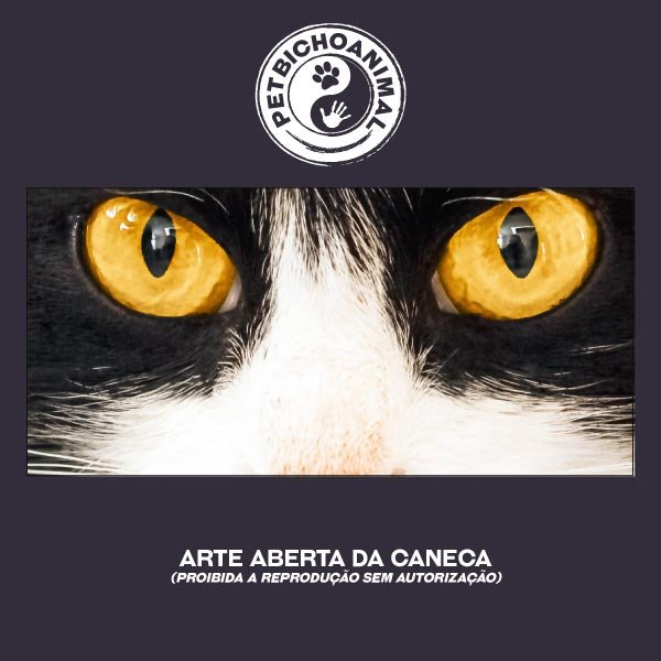 Caneca Cara de Gato Frajola 2 Caneca Cara de Gato Frajola 3