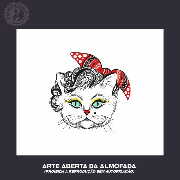 Almofada Pin-Up Cat 5 Almofada Pin-Up Cat - Imagem 3