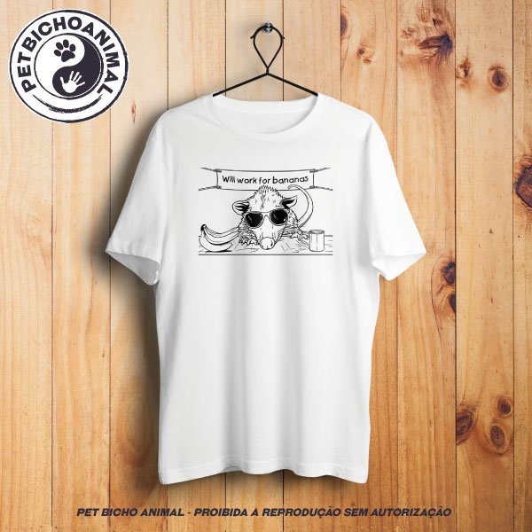 Camiseta - Will Work For Bananas 1