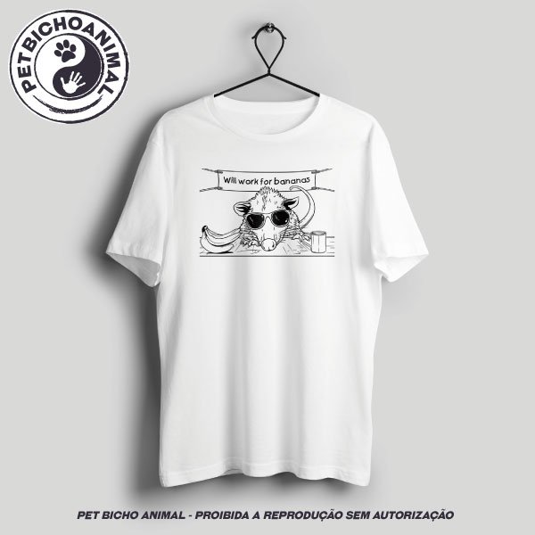 Camiseta - Will Work For Bananas 2
