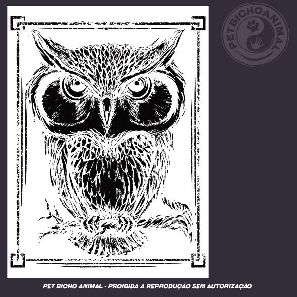 Camiseta - Coruja Sombria 2 Camiseta - Coruja Sombria 3