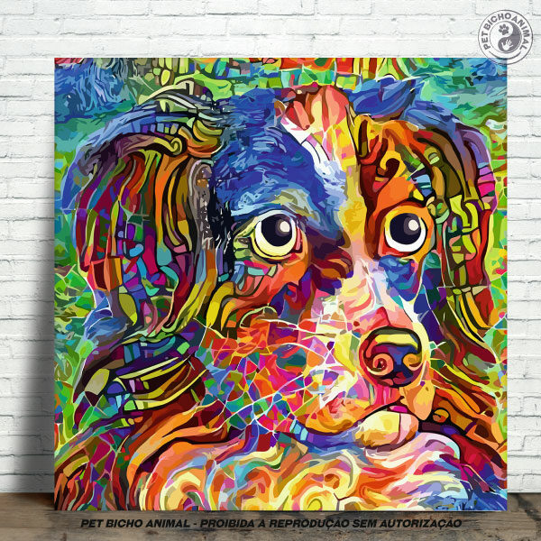 Azulejo Decorativo - Cão no Impressionismo 14