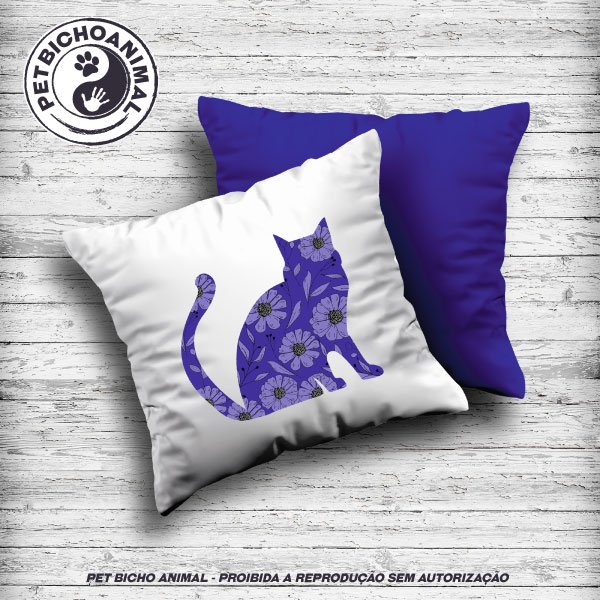 Almofada Gato Florido 1