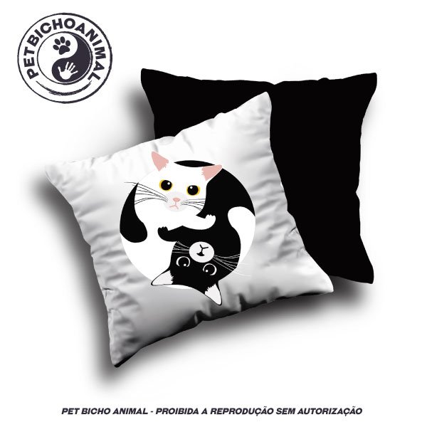 Almofada Yin-Yang Felino 1 Almofada Yin-Yang Felino 2