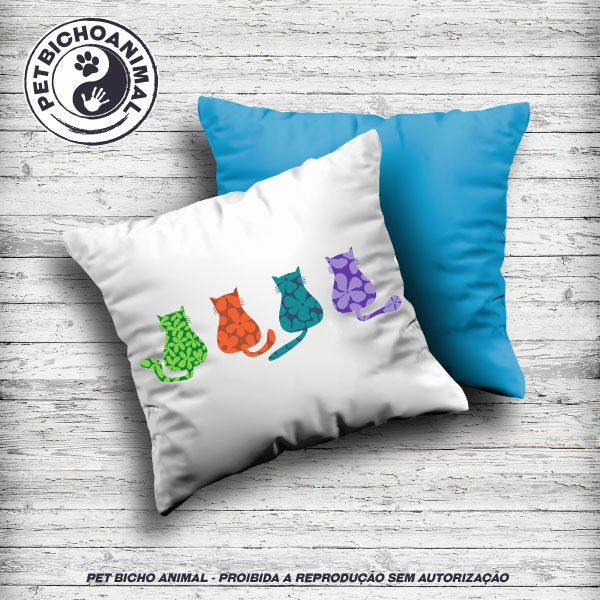 Almofada Gatinhos Coloridos