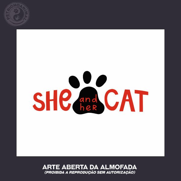 Almofada Ela e seu Gato 5 Almofada Ela e seu Gato - Imagem 3