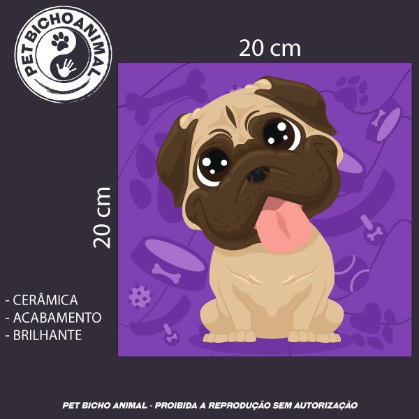 Azulejo Decorativo - BullDog 2 Azulejo Decorativo - BullDog 3