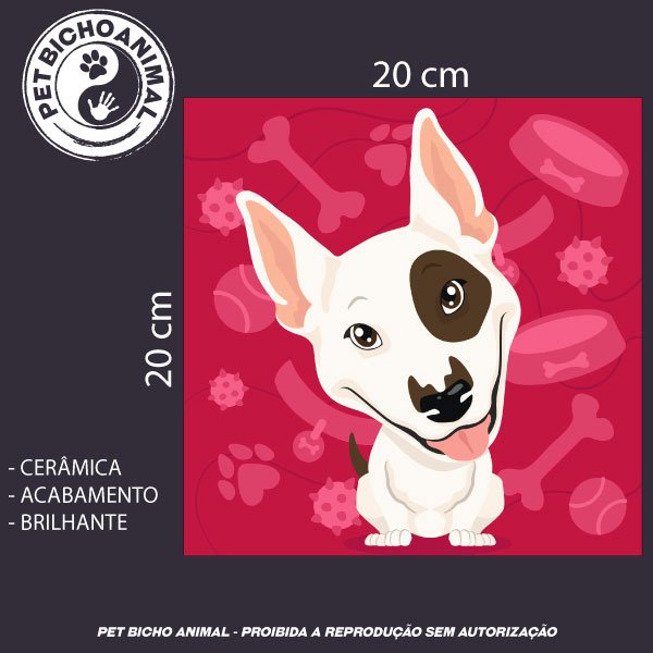 Azulejo Decorativo - Bull Terrier 3