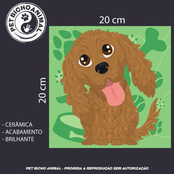 Azulejo Decorativo - Cocker Spaniel - Imagem 3