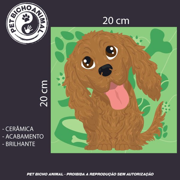 Azulejo Decorativo - Cocker Spaniel 3