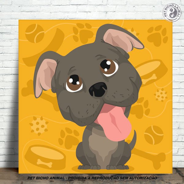 PBAAZU2207086A Azulejo Decorativo - Pit Bull 1