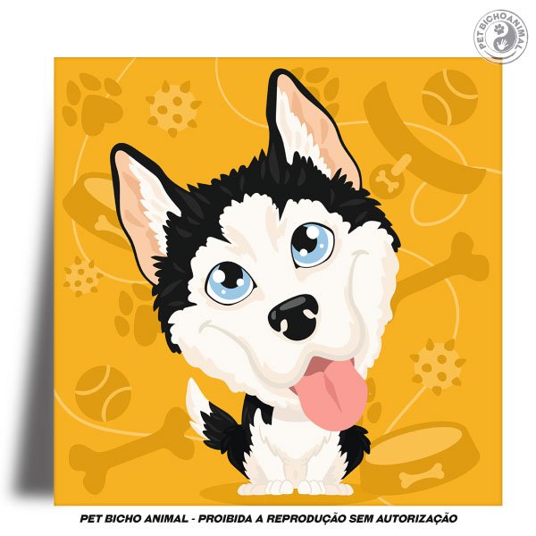Azulejo Decorativo - Husky Siberiano 2