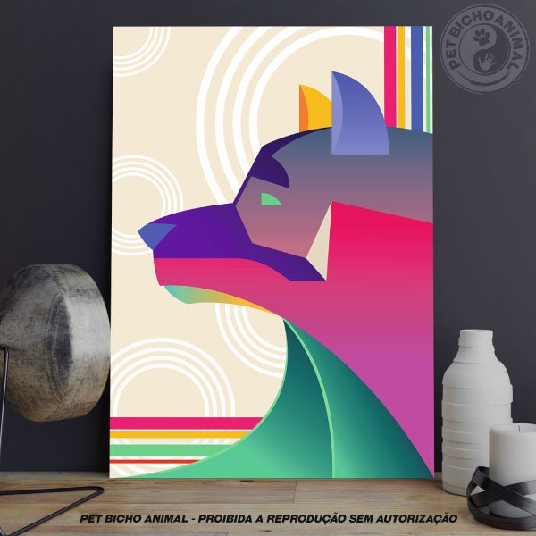 Quadro Cão Abstrato 1