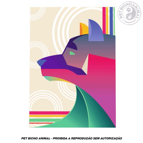 Quadro Cão Abstrato 2