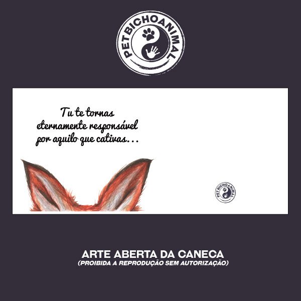 Caneca Raposa - Frase - Pequeno Príncipe 2 Caneca Raposa - Frase - Pequeno Príncipe 3