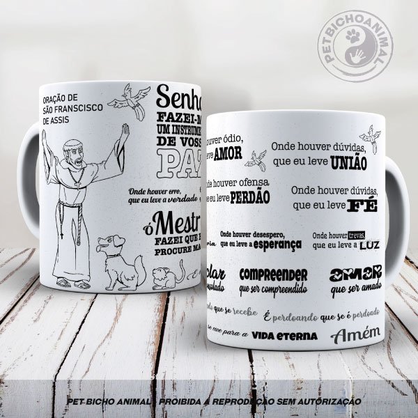 PBACAN-2209220A Caneca Oração de São Francisco 1