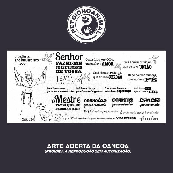 Caneca Oração de São Francisco 5 Caneca Oração de São Francisco - Imagem 3