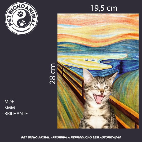 Quadro O Grito Felino 5 Quadro O Grito Felino - Imagem 3