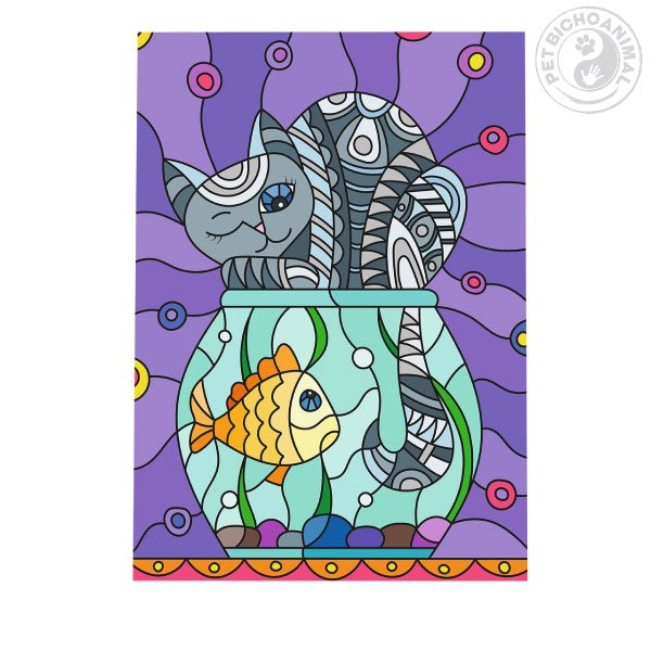 Quadro O Gato Pescador 1 Quadro O Gato Pescador 2