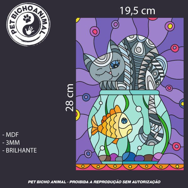 Quadro O Gato Pescador 5 Quadro O Gato Pescador - Imagem 3