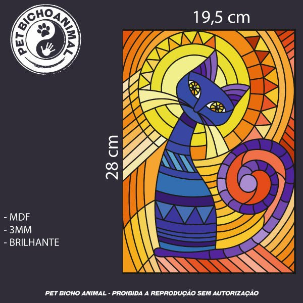 Quadro Gato Iluminado - Imagem 3