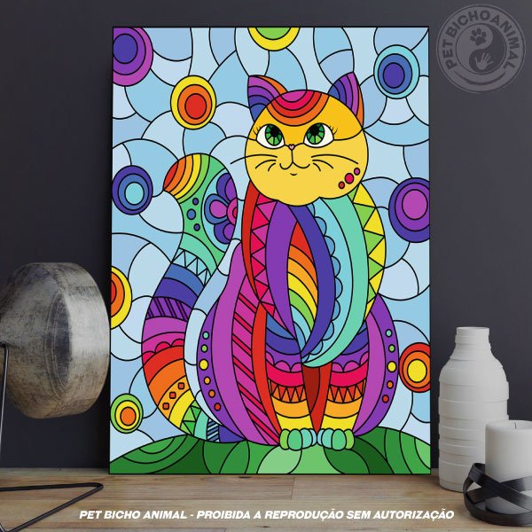 PBAQUA-2210058A Quadro O Belo Gato 1
