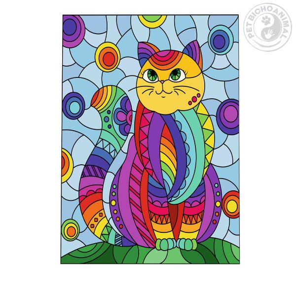 Quadro O Belo Gato 1 Quadro O Belo Gato 2