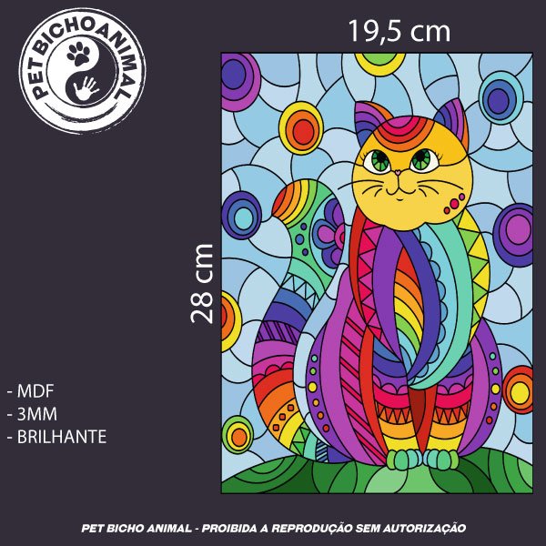 Quadro O Belo Gato 2 Quadro O Belo Gato 3