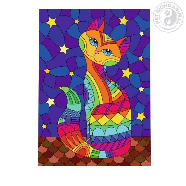 Quadro O Gato e a Noite 1 Quadro O Gato e a Noite 2