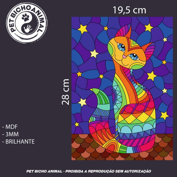 Quadro O Gato e a Noite 2 Quadro O Gato e a Noite 3