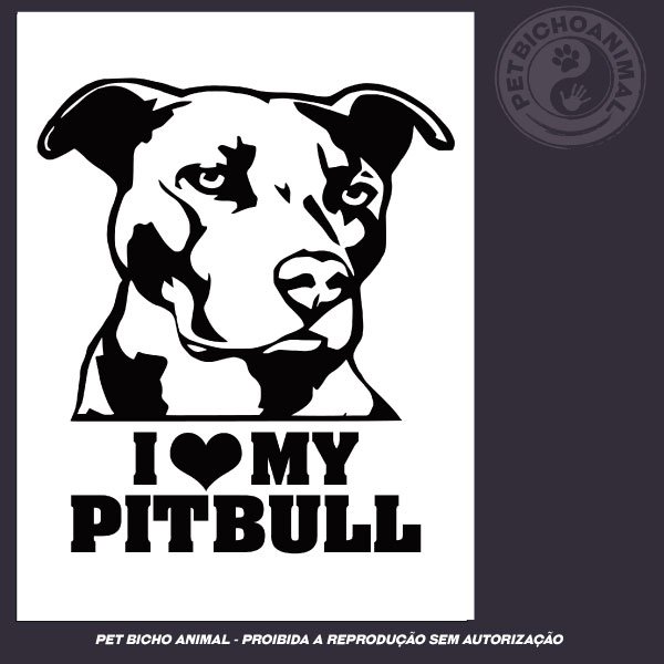 Camiseta - I Love My Pitbull 3